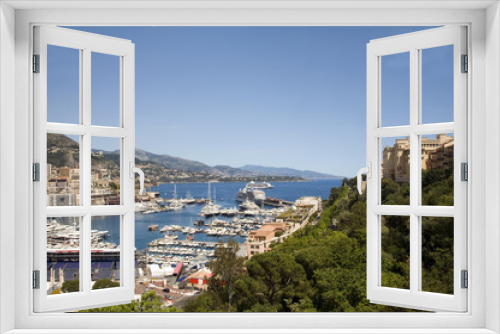 Fototapeta Naklejka Na Ścianę Okno 3D - panorama Monte Carlo harbor Monaco