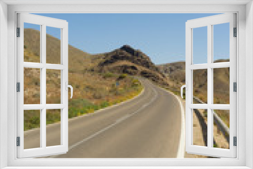 Fototapeta Naklejka Na Ścianę Okno 3D - Desert road