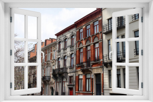 Fototapeta Naklejka Na Ścianę Okno 3D - Schöne Altbaufassaden in Brüssel