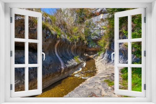 Fototapeta Naklejka Na Ścianę Okno 3D - Cheile Banitei, Banita gorge near Petrosani city, Hunedoara county, Romania