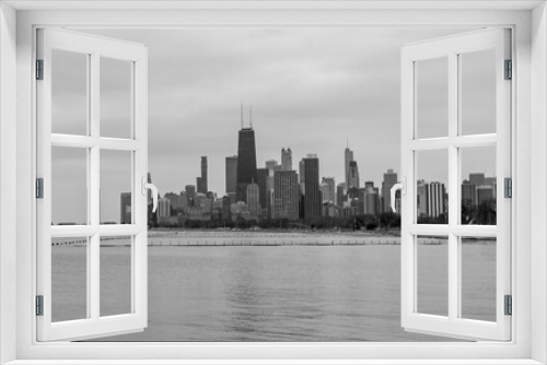 Fototapeta Naklejka Na Ścianę Okno 3D - Chicago City skyline view from Lincoln Park