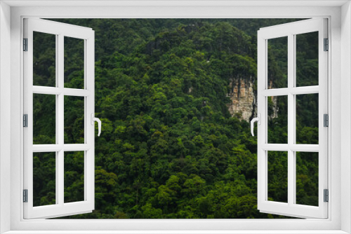 Fototapeta Naklejka Na Ścianę Okno 3D - Green mountains background. Mountain range background.