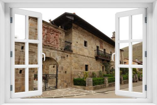 Fototapeta Naklejka Na Ścianę Okno 3D - La Casona, Cosío, Cantabria, España