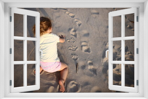 Fototapeta Naklejka Na Ścianę Okno 3D - Child Beach Plaża dziecko morze bałtyckie