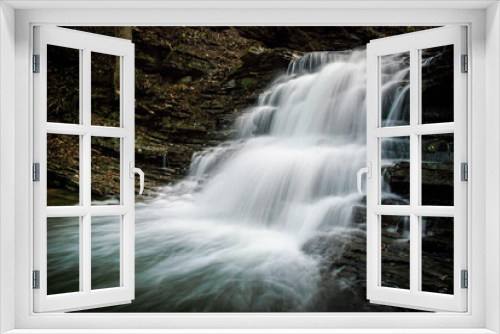 Fototapeta Naklejka Na Ścianę Okno 3D - wodospad