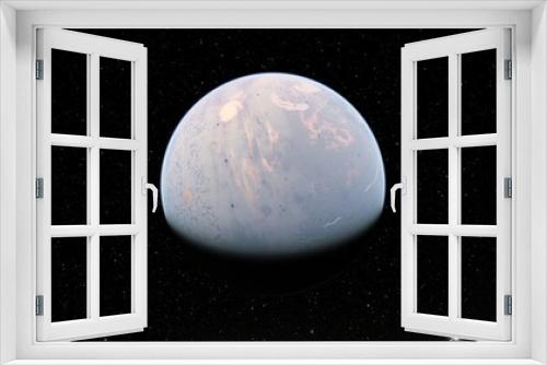 Fototapeta Naklejka Na Ścianę Okno 3D - Planet and stars, beauty of deep space
