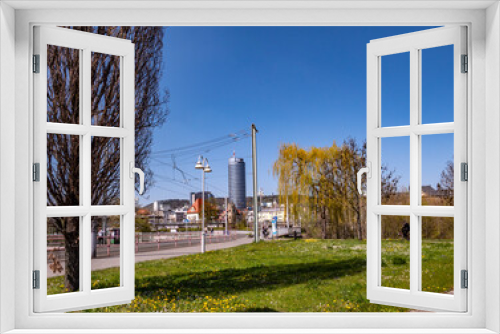 Fototapeta Naklejka Na Ścianę Okno 3D - Blick auf die Innenstadt von Jena