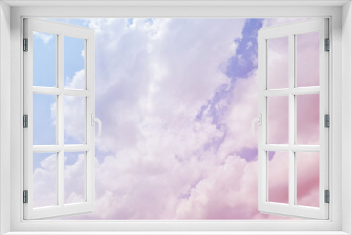 Soft and beautiful pastel color sky and cloud background