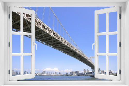 Fototapeta Naklejka Na Ścianę Okno 3D - 東京湾の橋