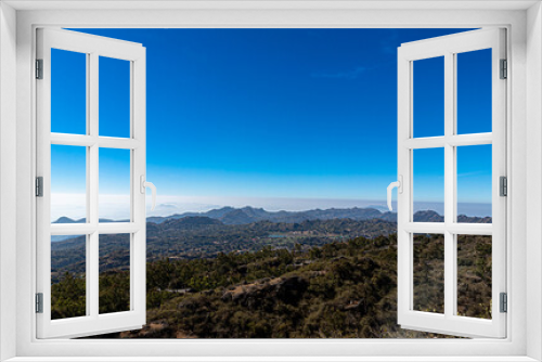 Fototapeta Naklejka Na Ścianę Okno 3D - beautiful clouds at aravali mountain range at mount abu.