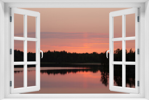 Fototapeta Naklejka Na Ścianę Okno 3D - twilight after the sun sets