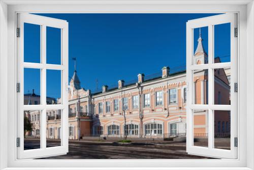 Fototapeta Naklejka Na Ścianę Okno 3D - View of the former City Duma building (1801), nowadays Music School No. 1. Vologda town, Russia.