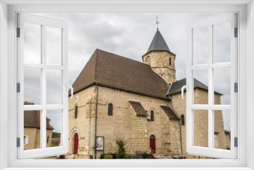 Fototapeta Naklejka Na Ścianę Okno 3D - L'église saint Divitien Sainte Radegonde in Saulge France