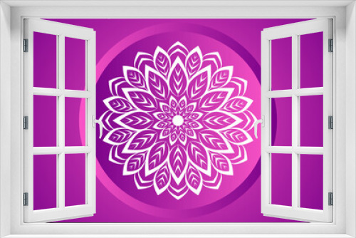 Fototapeta Naklejka Na Ścianę Okno 3D - Luxury arabesque ornamental mandala design on gradient background for colorful template collection, or other project.