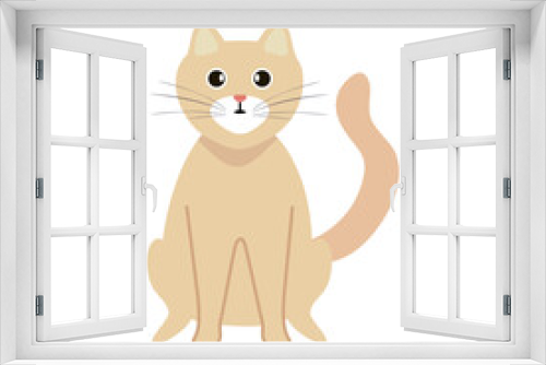 Fototapeta Naklejka Na Ścianę Okno 3D - cute cat mascot