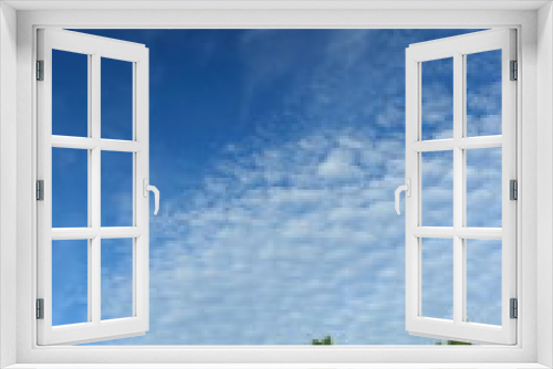 Fototapeta Naklejka Na Ścianę Okno 3D - White clouds and blue sky