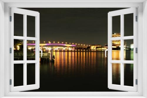 Fototapeta Naklejka Na Ścianę Okno 3D - Riverside bridge