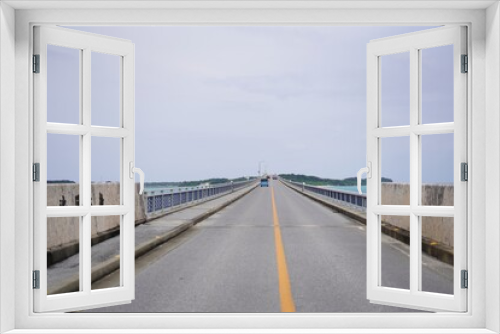 Fototapeta Naklejka Na Ścianę Okno 3D - 沖縄県池間島に架かる大橋