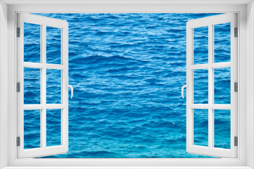 Fototapeta Naklejka Na Ścianę Okno 3D - clear blue sea, water seascape abstract background