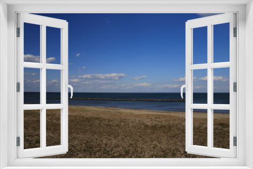 Fototapeta Naklejka Na Ścianę Okno 3D - 美しい空と海の風景