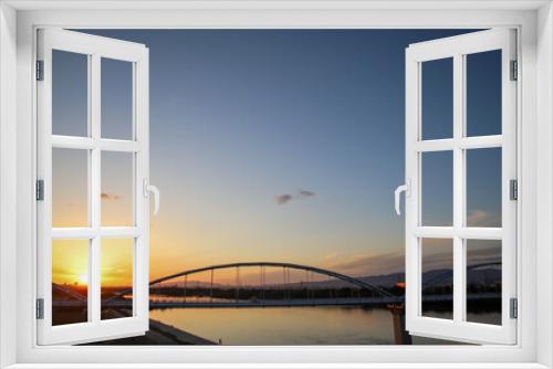 Fototapeta Naklejka Na Ścianę Okno 3D - 枚方大橋から見た夕暮れ