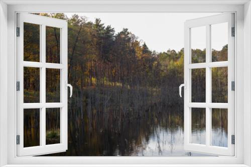 Fototapeta Naklejka Na Ścianę Okno 3D - jezioro 