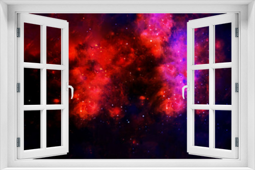 Fototapeta Naklejka Na Ścianę Okno 3D - Beautiful bright galaxy. Elements of this image were furnished by NASA.