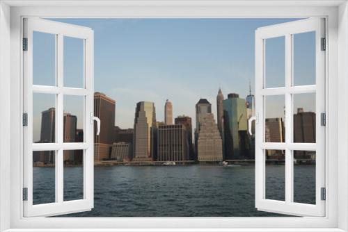 Fototapeta Naklejka Na Ścianę Okno 3D - Morning city skyline