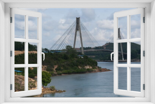 Fototapeta Naklejka Na Ścianę Okno 3D - Indonesia Batam - Barelang Bridge landscape view