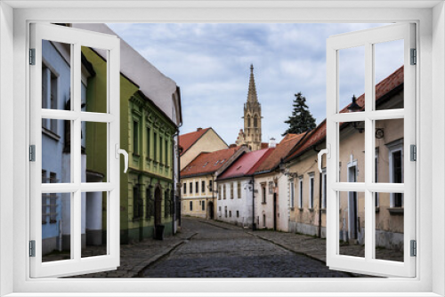 Fototapeta Naklejka Na Ścianę Okno 3D - Old historical street in Bratislava, Slovakia