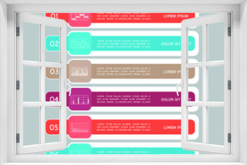 Infographics design vector. Modern infographic design templatet presentation