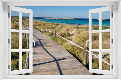 Fototapeta Naklejka Na Ścianę Okno 3D - Illetes beach, Formentera, Pitiusas Islands, Balearic Community, Spain