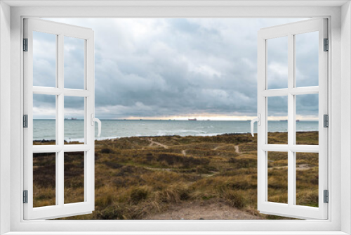 Fototapeta Naklejka Na Ścianę Okno 3D - view of the beach grenen Denmark