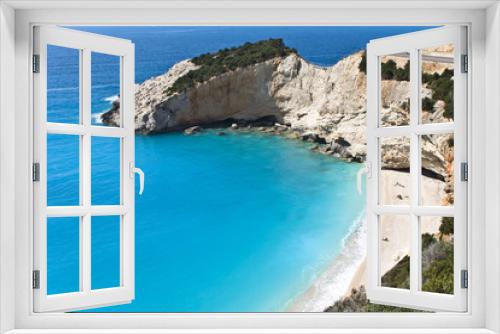 Fototapeta Naklejka Na Ścianę Okno 3D - Porto Katsiki beach at Lefkada island in Greece