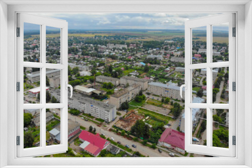 Fototapeta Naklejka Na Ścianę Okno 3D - Aerial view of the city of Sovetsk (Kirov region, Russia)
