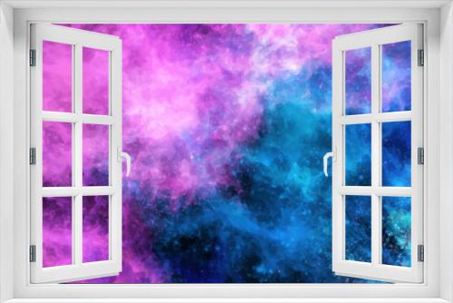 Fototapeta Naklejka Na Ścianę Okno 3D - Space Abstract Galaxy art Banner. Vector design.