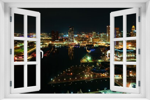 Fototapeta Naklejka Na Ścianę Okno 3D - Baltimore inner harbor