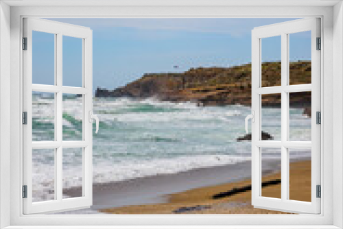 Fototapeta Naklejka Na Ścianę Okno 3D - La plage des falaises au Cap d'Agde