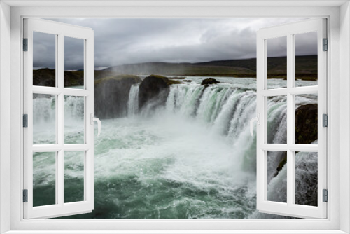 Fototapeta Naklejka Na Ścianę Okno 3D - Goðafoss, Islandia