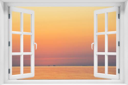 Fototapeta Naklejka Na Ścianę Okno 3D - landscape view of sunset over the sea