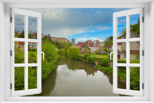 Fototapeta Naklejka Na Ścianę Okno 3D - Semur-en-Auxois im Burgund