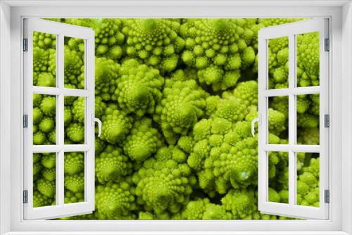 Fototapeta Naklejka Na Ścianę Okno 3D - Chou 'Romanesco' , chou brocoli, brassica oleracea,