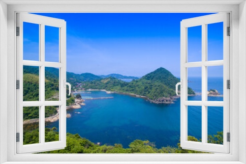 Fototapeta Naklejka Na Ścianę Okno 3D - 日本海の海岸線