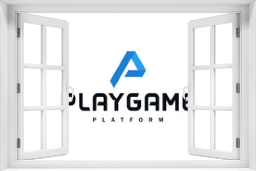 technology Play Game Platform Logo Tamplate vector