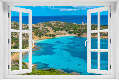 Fototapeta Naklejka Na Ścianę Okno 3D - The amazing Cala Sabina beach in Asinara island, sardinia