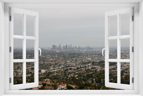 Fototapeta Naklejka Na Ścianę Okno 3D - View of Downtown Los Angeles from Griffith Observatory