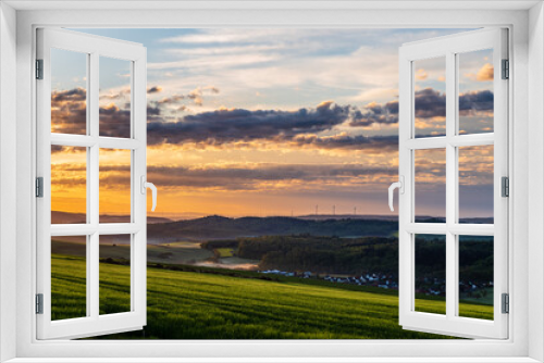 Fototapeta Naklejka Na Ścianę Okno 3D - sunrise in spring