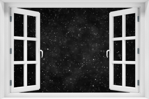 Fototapeta Naklejka Na Ścianę Okno 3D - snow black background abstract texture, snowflakes falling in the sky overlay