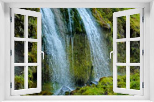 Fototapeta Naklejka Na Ścianę Okno 3D - waterfall in the mountains