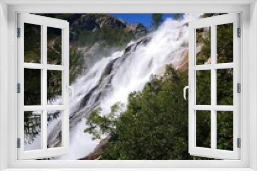 Fototapeta Naklejka Na Ścianę Okno 3D - a big waterfall in italy